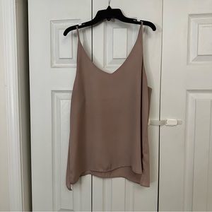 V neck blush tank top